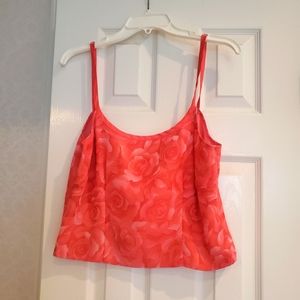 Victoria Pappas coral top size 8